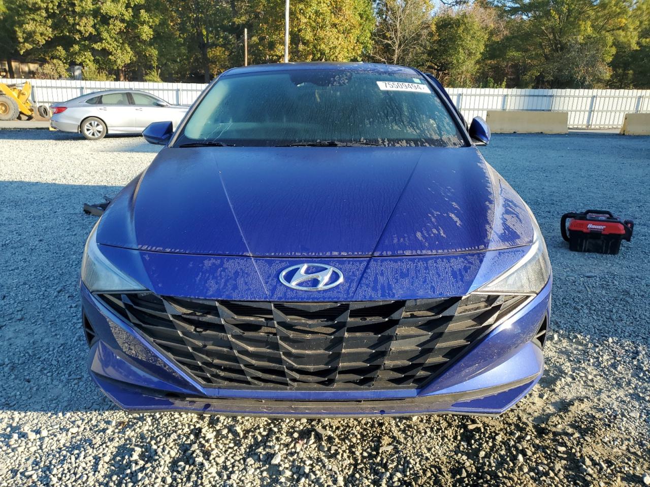 2022 Hyundai Elantra VIN KMHLM4AG9NU321406 Copart auction photo, side damage thumbnail 5
