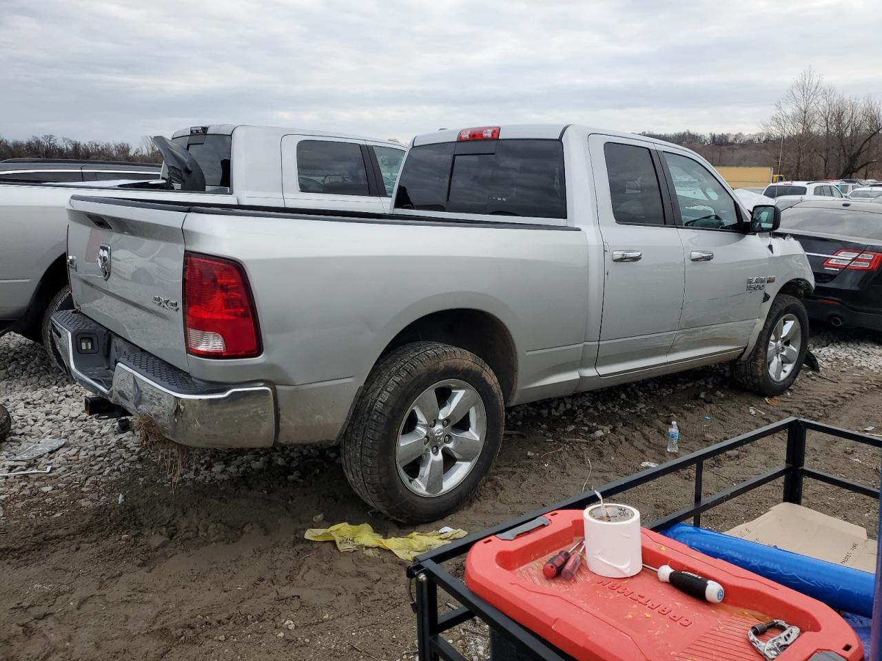 2014 RAM 1500 VIN 1C6RR7GT5ES480948 Copart auction photo, all over / front end damage thumbnail 3