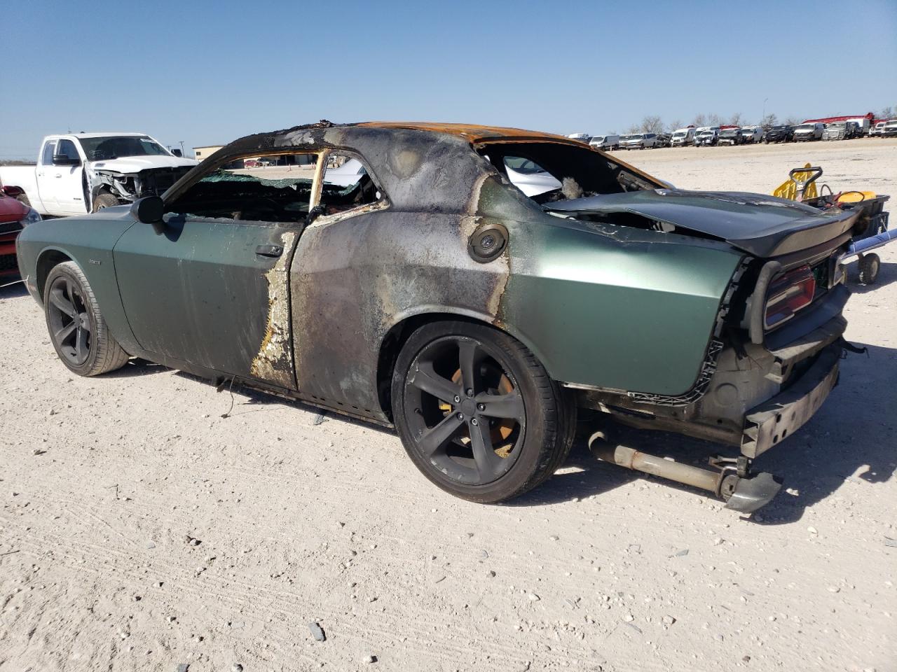 2018 Dodge Challenger VIN 2C3CDZBT3JH195932 Copart auction photo, burn damage thumbnail 2