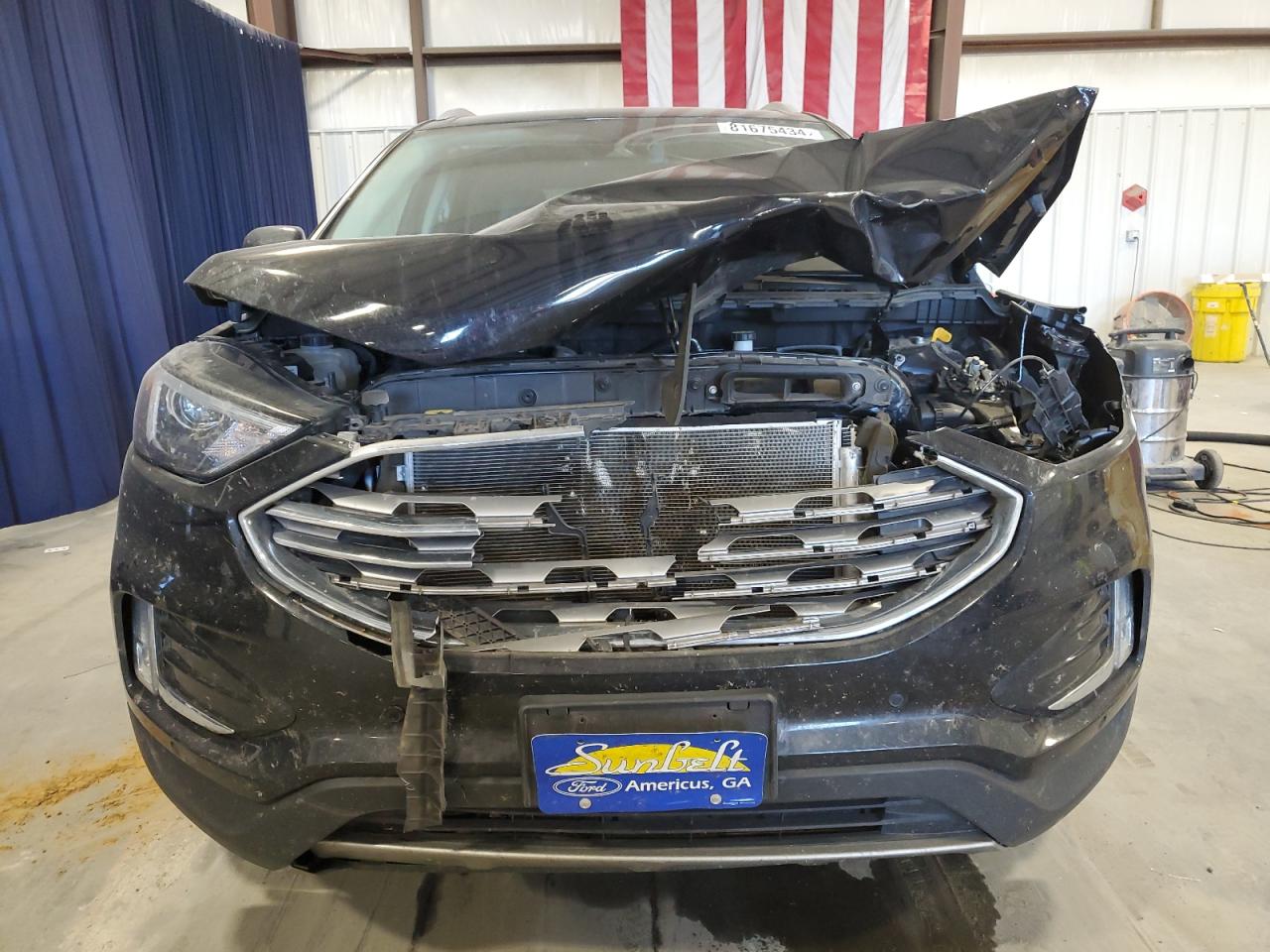 2022 Ford Edge VIN 2FMPK4K92NBA59435 Copart auction photo, front end / side damage thumbnail 5