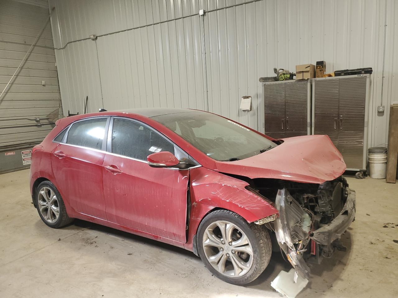 2013 Hyundai Elantra VIN KMHD35LE6DU021670 Copart auction photo, front end / side damage thumbnail 4