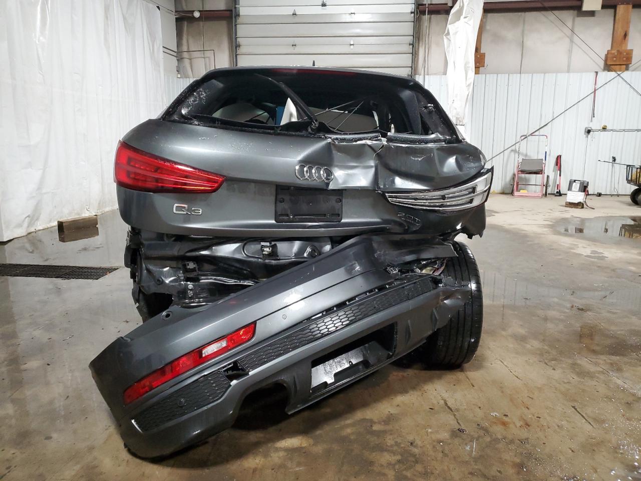 2018 Audi Q3 VIN WA1ECCFS3JR026977 Copart auction photo, rear end / side damage thumbnail 6
