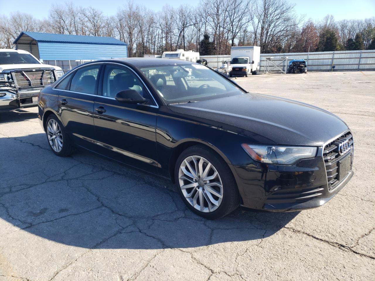 2014 Audi A6 VIN WAUGFAFC4EN018643 Copart auction photo, rear end / minor dent/scratches damage thumbnail 4
