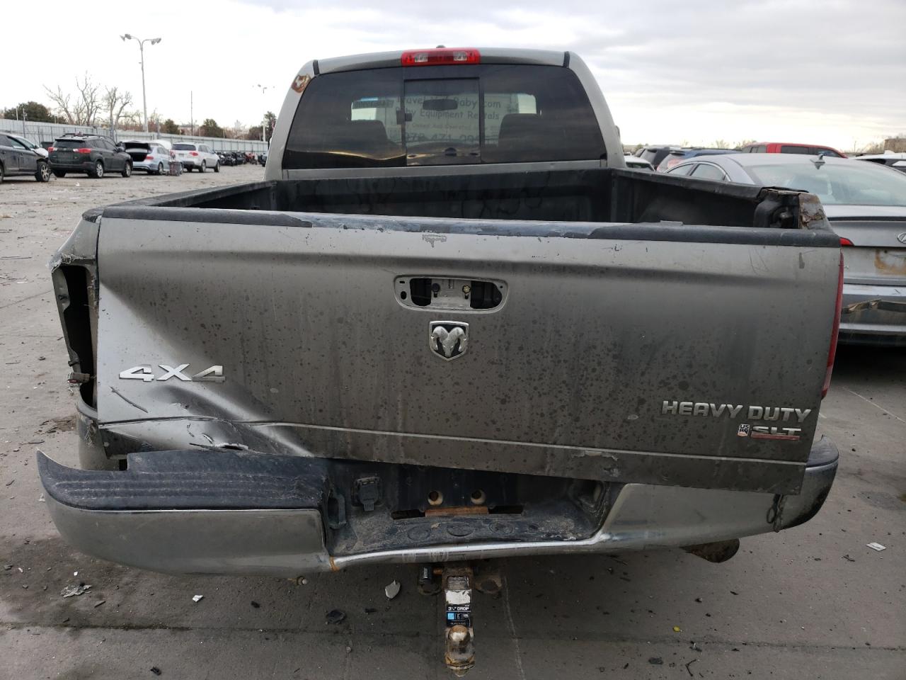 2006 Dodge RAM VIN 3D7LX38C76G173517 Copart auction photo, side / rear end damage thumbnail 6
