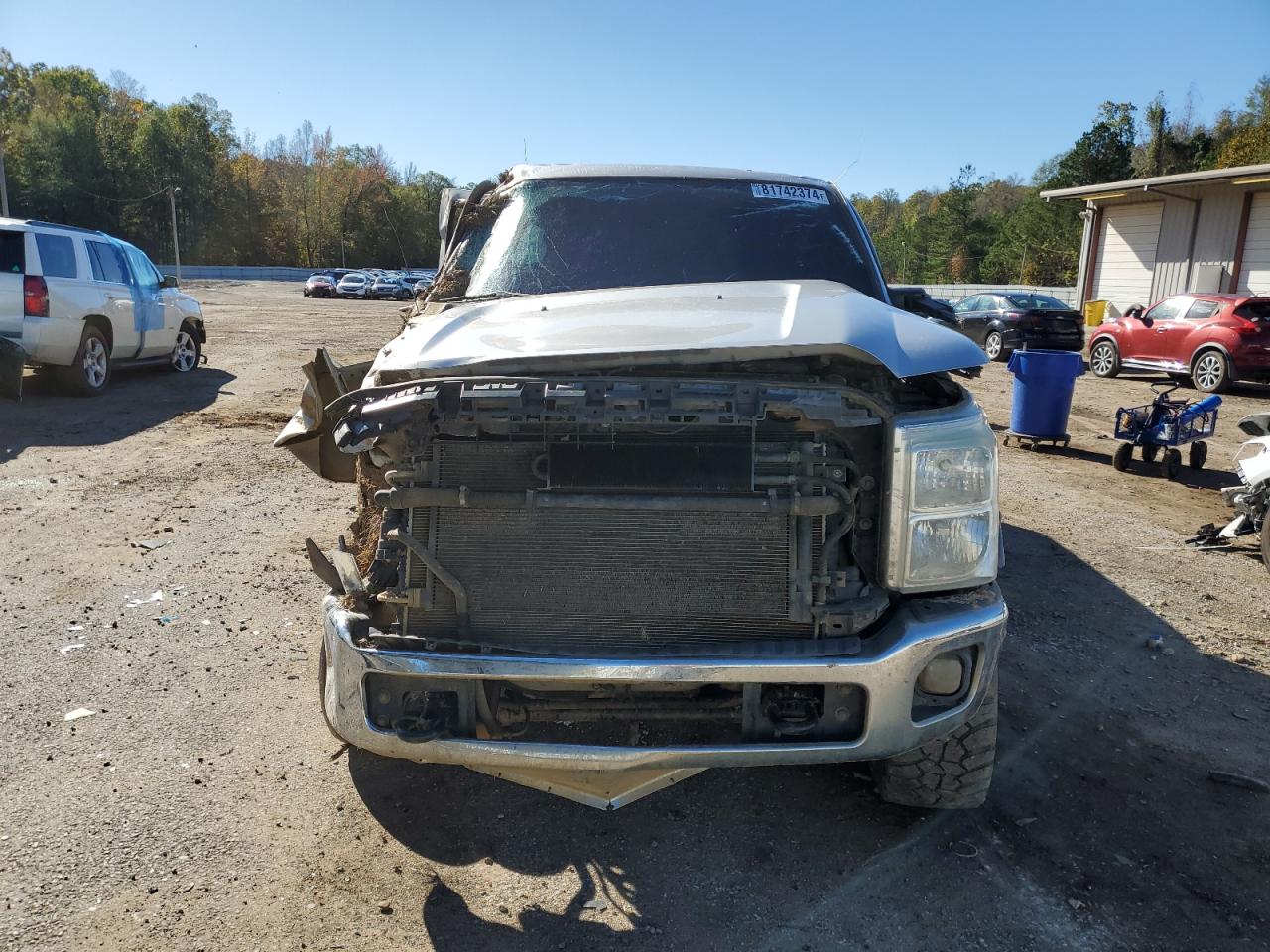 2012 Ford F250 VIN 1FT7W2BT3CEA28401 Copart auction photo, rollover damage thumbnail 5