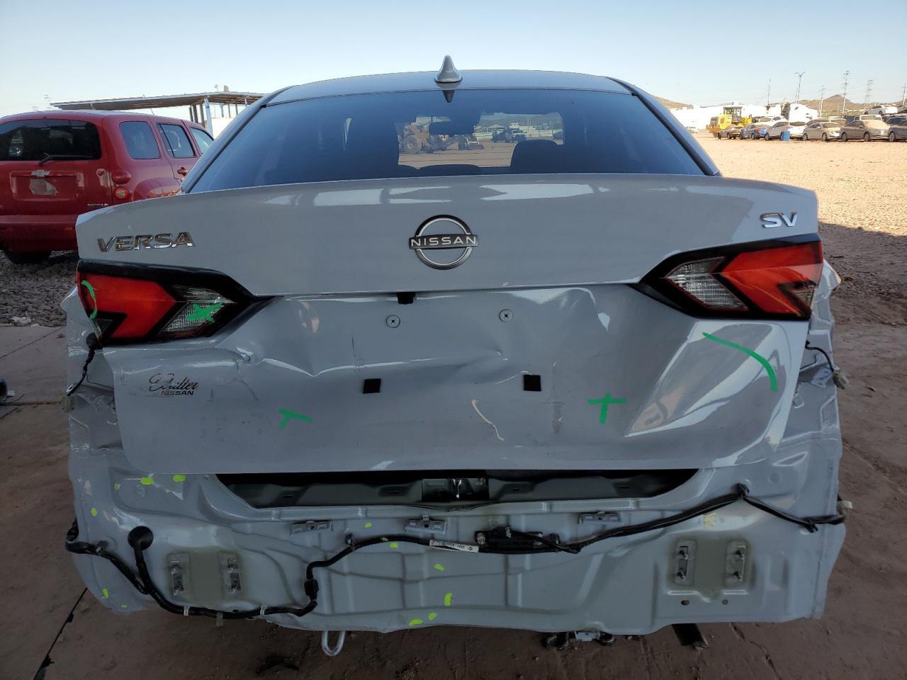 2024 Nissan Versa VIN 3N1CN8EV9RL917099 Copart auction photo, rear end / side damage thumbnail 6