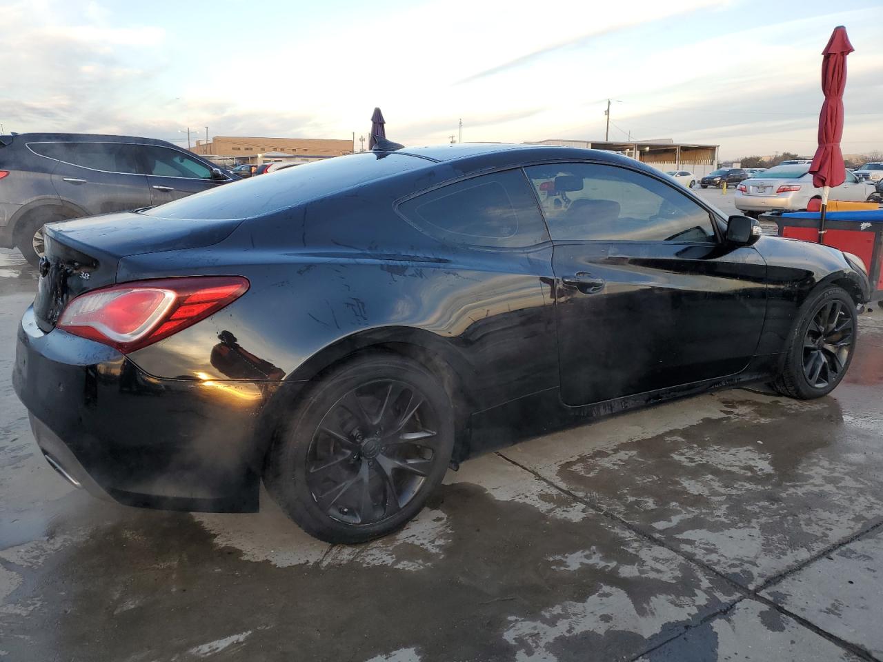 2013 Hyundai Genesis VIN KMHHU6KJ1DU095159 Copart auction photo, front end damage thumbnail 3