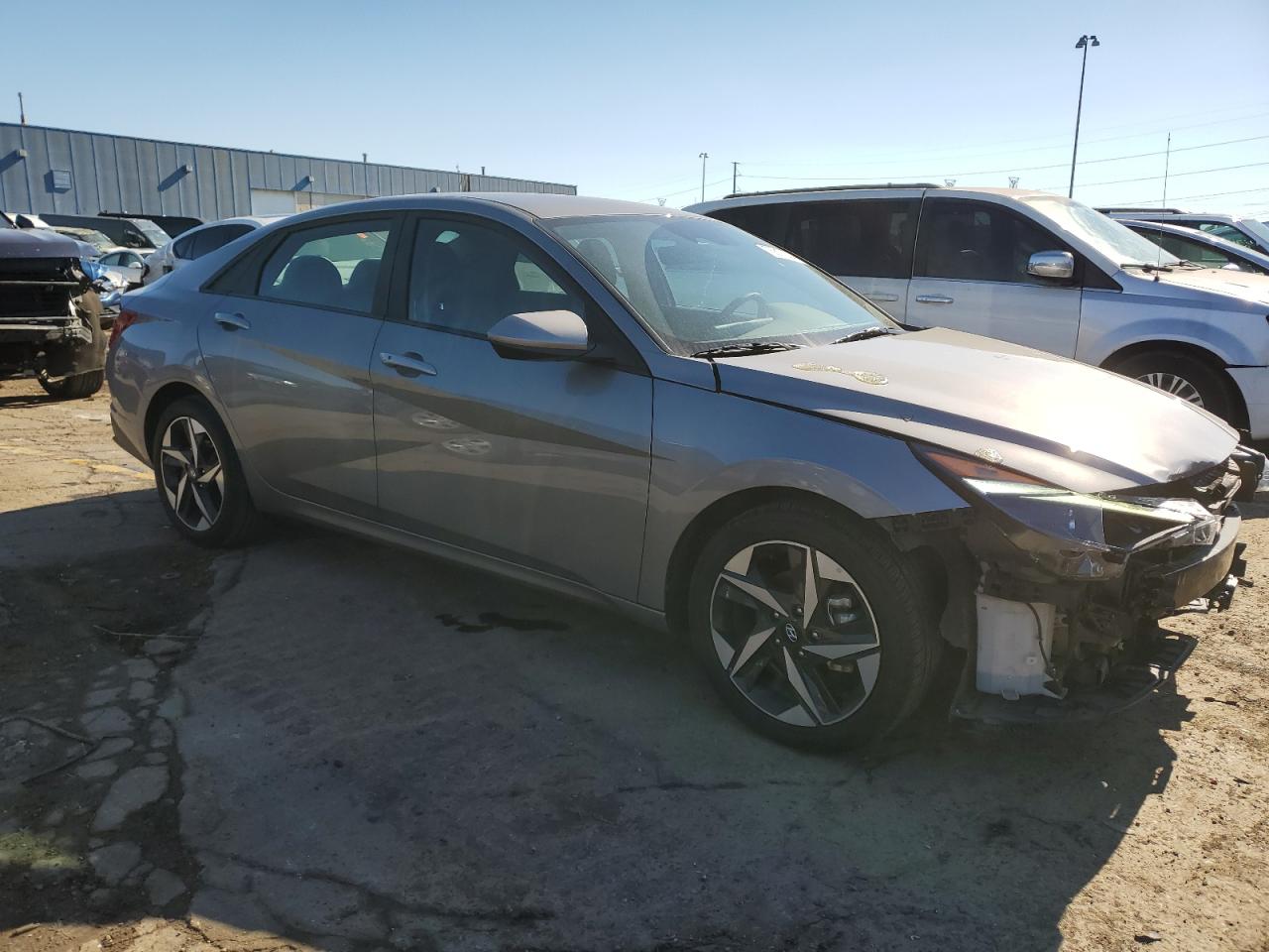 2023 Hyundai Elantra VIN KMHLS4AG1PU559663 Copart auction photo, front end damage thumbnail 4
