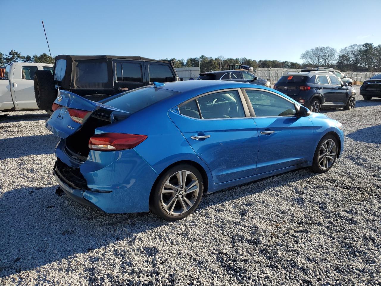 2017 Hyundai Elantra VIN 5NPD84LF5HH043684 Copart auction photo, all over / mechanical damage thumbnail 3