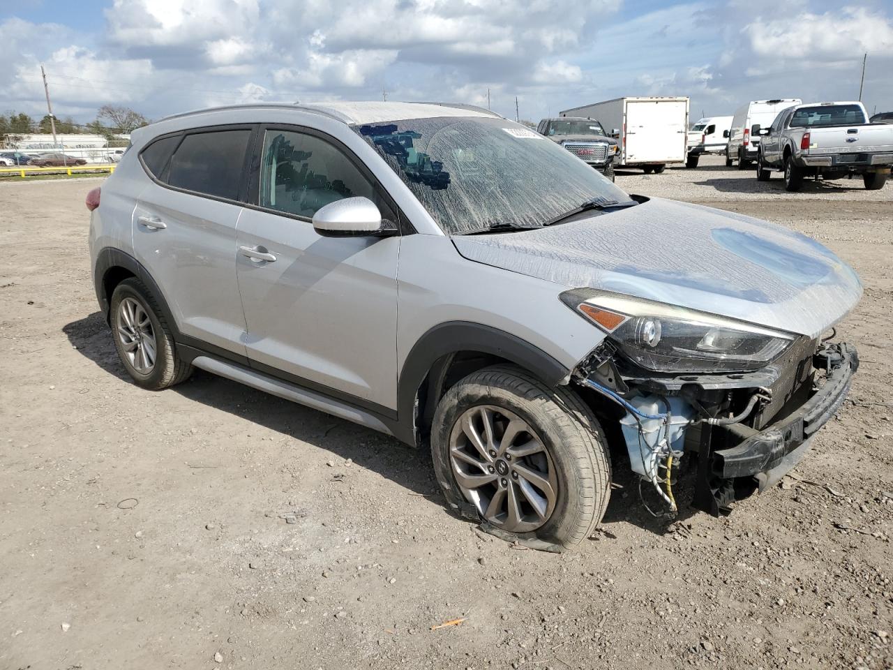 2018 Hyundai Tucson VIN KM8J33A45JU674908 Copart auction photo, front end damage thumbnail 4