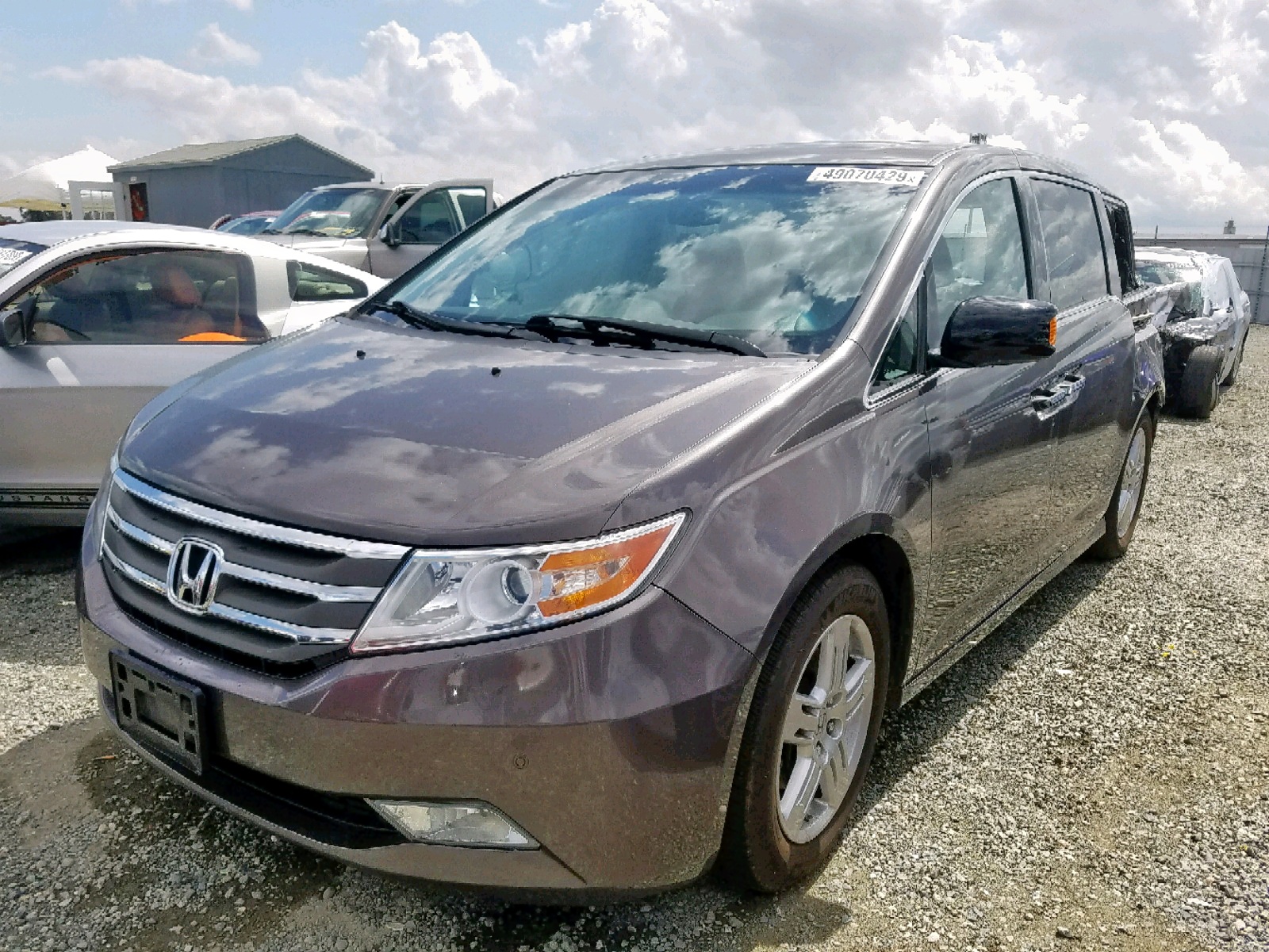 2012 Honda Odyssey VIN 5FNRL5H97CB032531 Copart auction photo, rear end damage thumbnail 2
