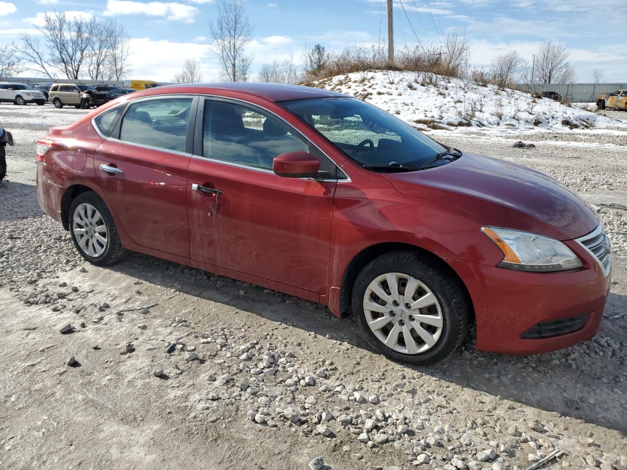 2015 Nissan Sentra VIN 3N1AB7AP5FL643641 Copart auction photo, side damage thumbnail 4