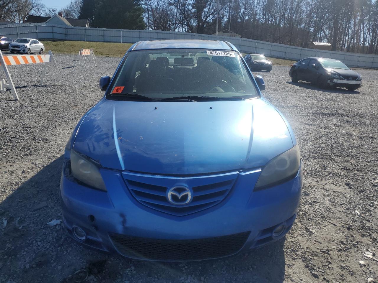 2005 Mazda 3 VIN JM1BK323651235631 Copart auction photo, front end / rear end damage thumbnail 5