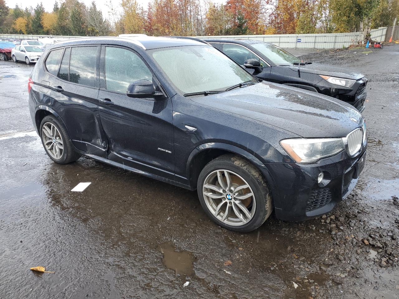 2016 BMW X3 VIN 5UXWX7C59G0S16668 Copart auction photo, side damage thumbnail 4
