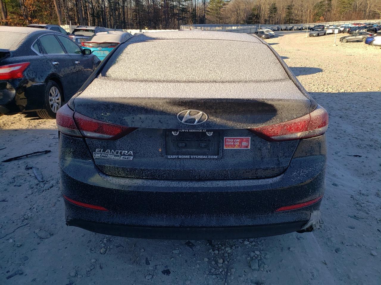 2018 Hyundai Elantra VIN KMHD74LF4JU577432 Copart auction photo, mechanical / rear end damage thumbnail 6