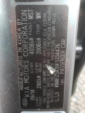 2015 KIA Forte VIN KNAFZ5A39F5334476 Copart auction photo, front end / undercarriage damage thumbnail 13