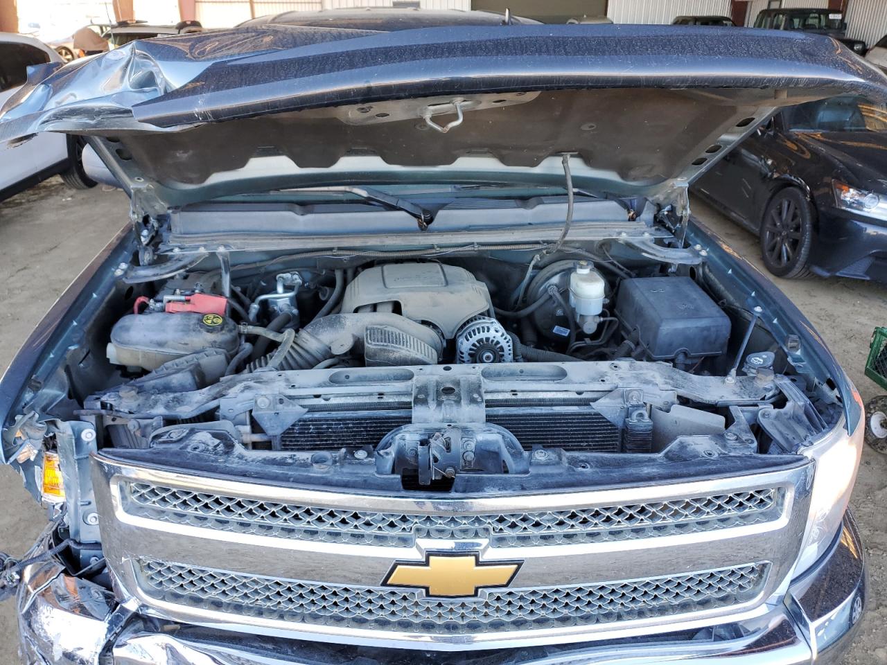 2013 Chevrolet Silverado VIN 3GCPCSE05DG331345 Copart auction photo, front end damage thumbnail 11