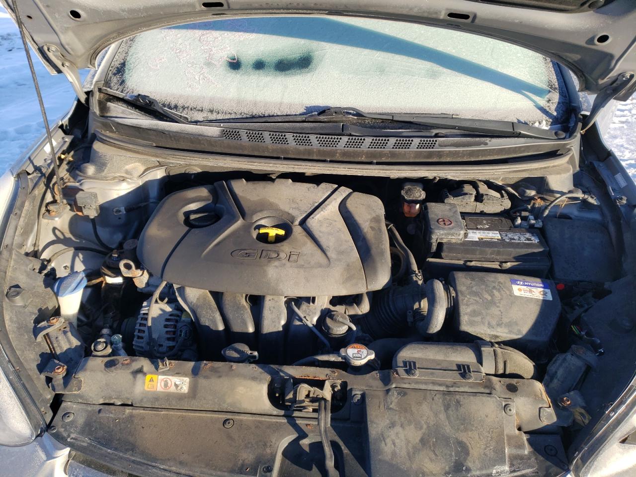 2016 Hyundai Elantra VIN KMHDH4AH7GU521771 Copart auction photo, all over damage thumbnail 13