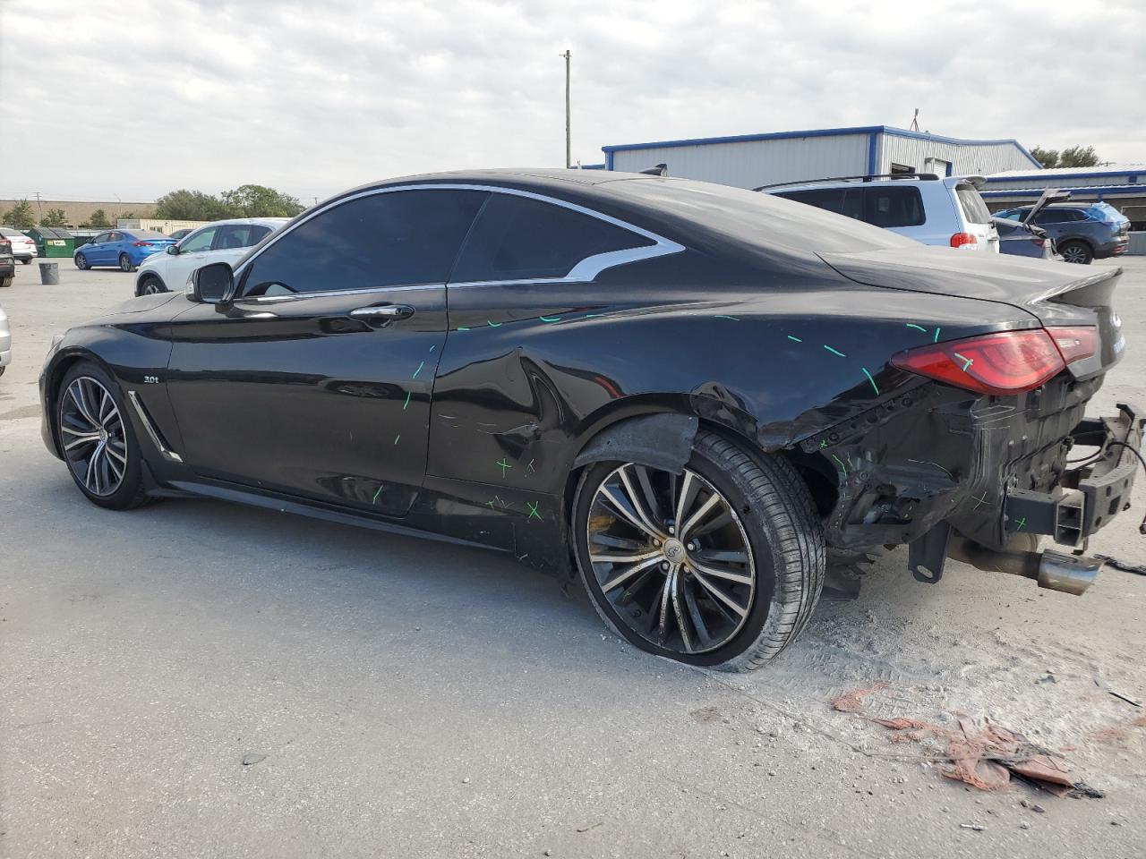 2018 Infiniti Q60 VIN JN1EV7EK5JM341496 Copart auction photo, rear end damage thumbnail 2
