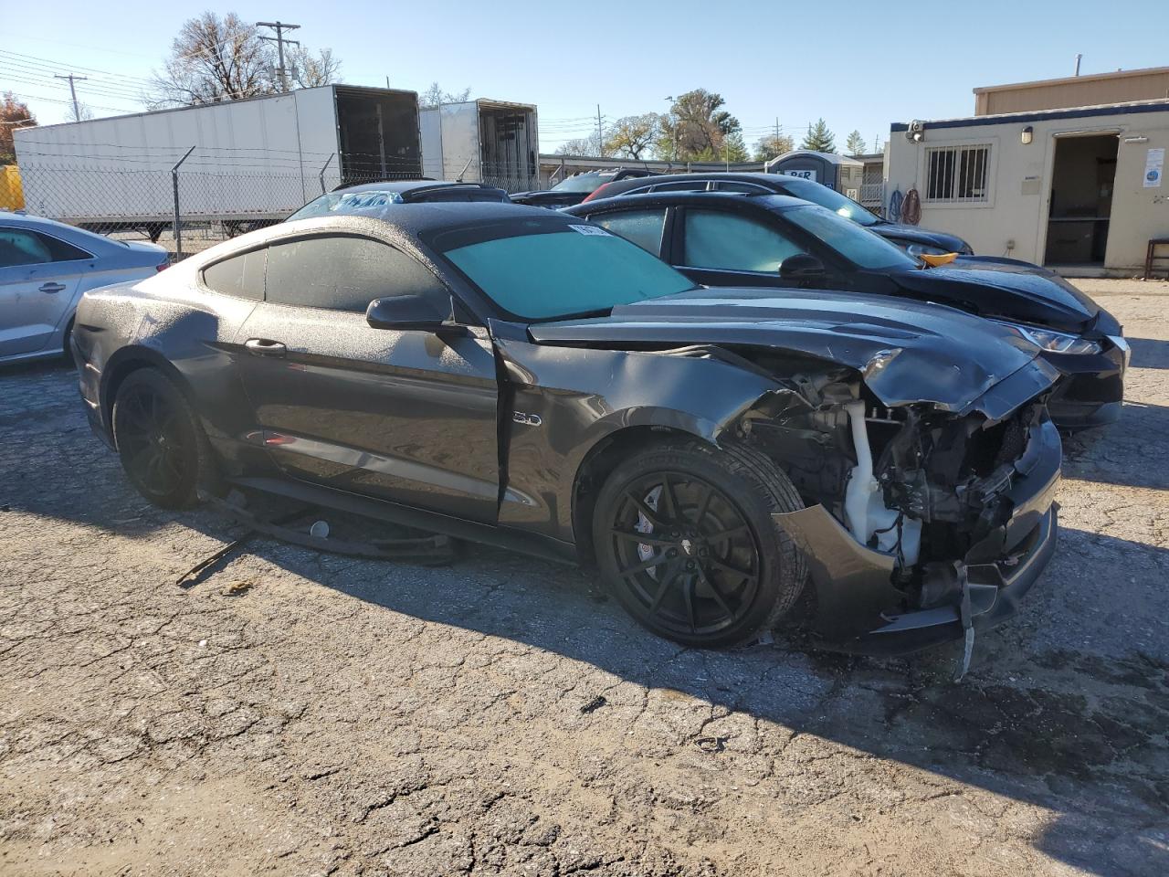 2015 Ford Mustang VIN 1FA6P8CF3F5430238 Copart auction photo, front end / undercarriage damage thumbnail 4