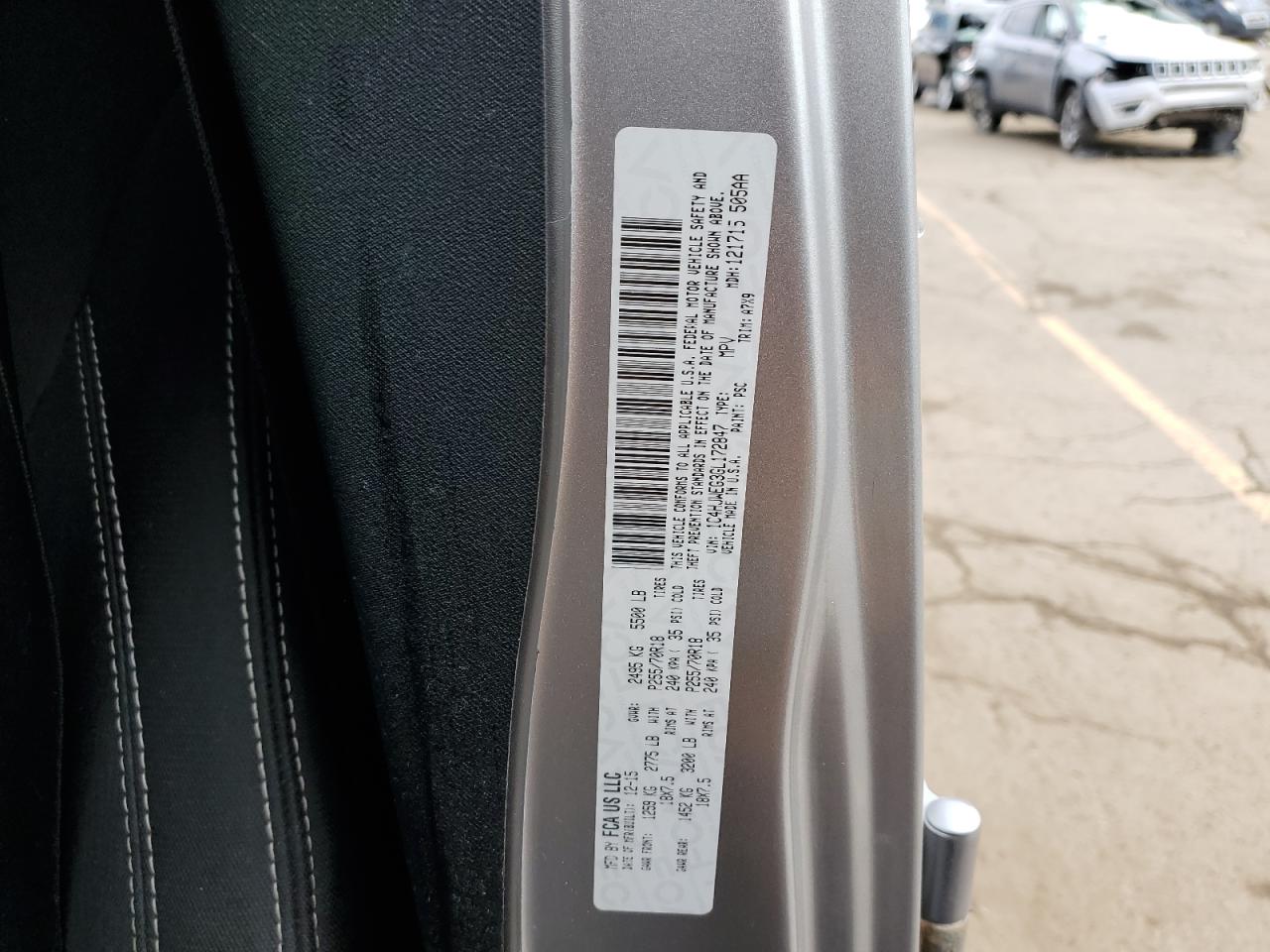 2016 Jeep Wrangler VIN 1C4HJWEG3GL172847 Copart auction photo, front end damage thumbnail 15