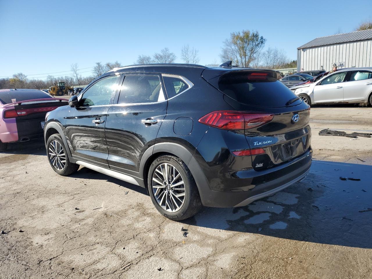 2021 Hyundai Tucson VIN KM8J3CAL3MU409013 Copart auction photo, rear end / undercarriage damage thumbnail 2