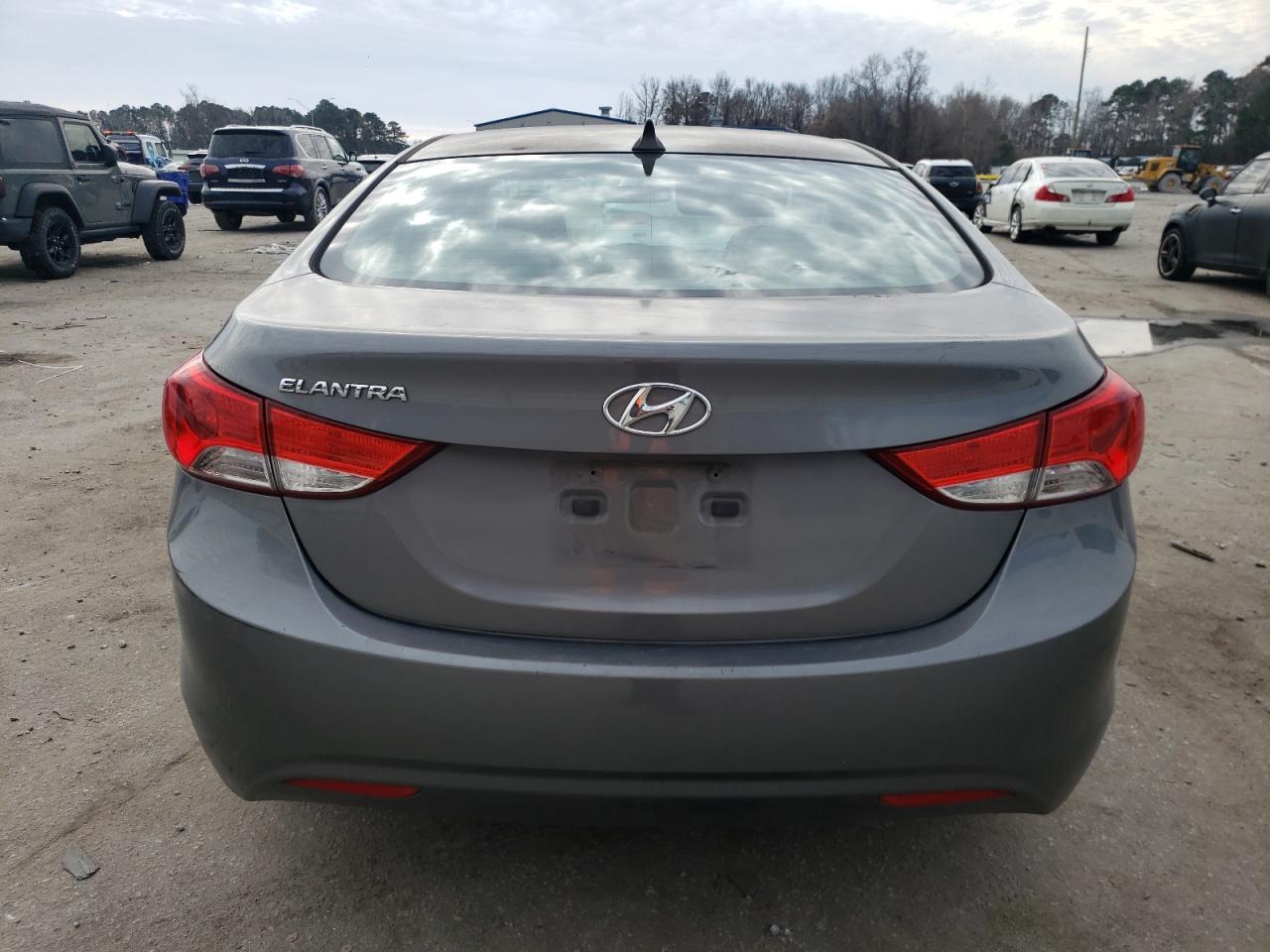 2013 Hyundai Elantra VIN 5NPDH4AE6DH183375 Copart auction photo, all over / frame damage damage thumbnail 6