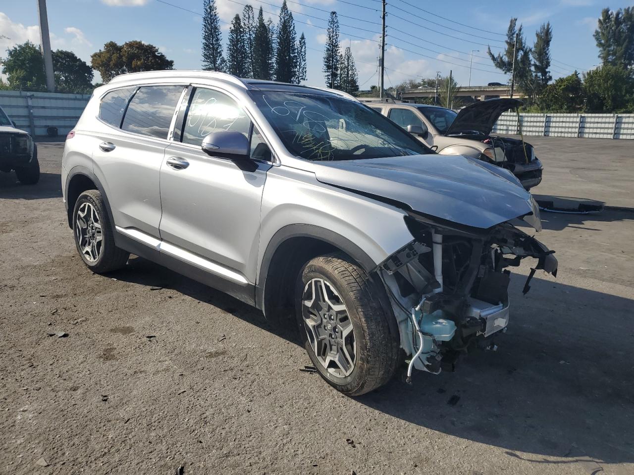 2023 Hyundai Santa Fe VIN 5NMS44AL3PH486987 Copart auction photo, all over damage thumbnail 4