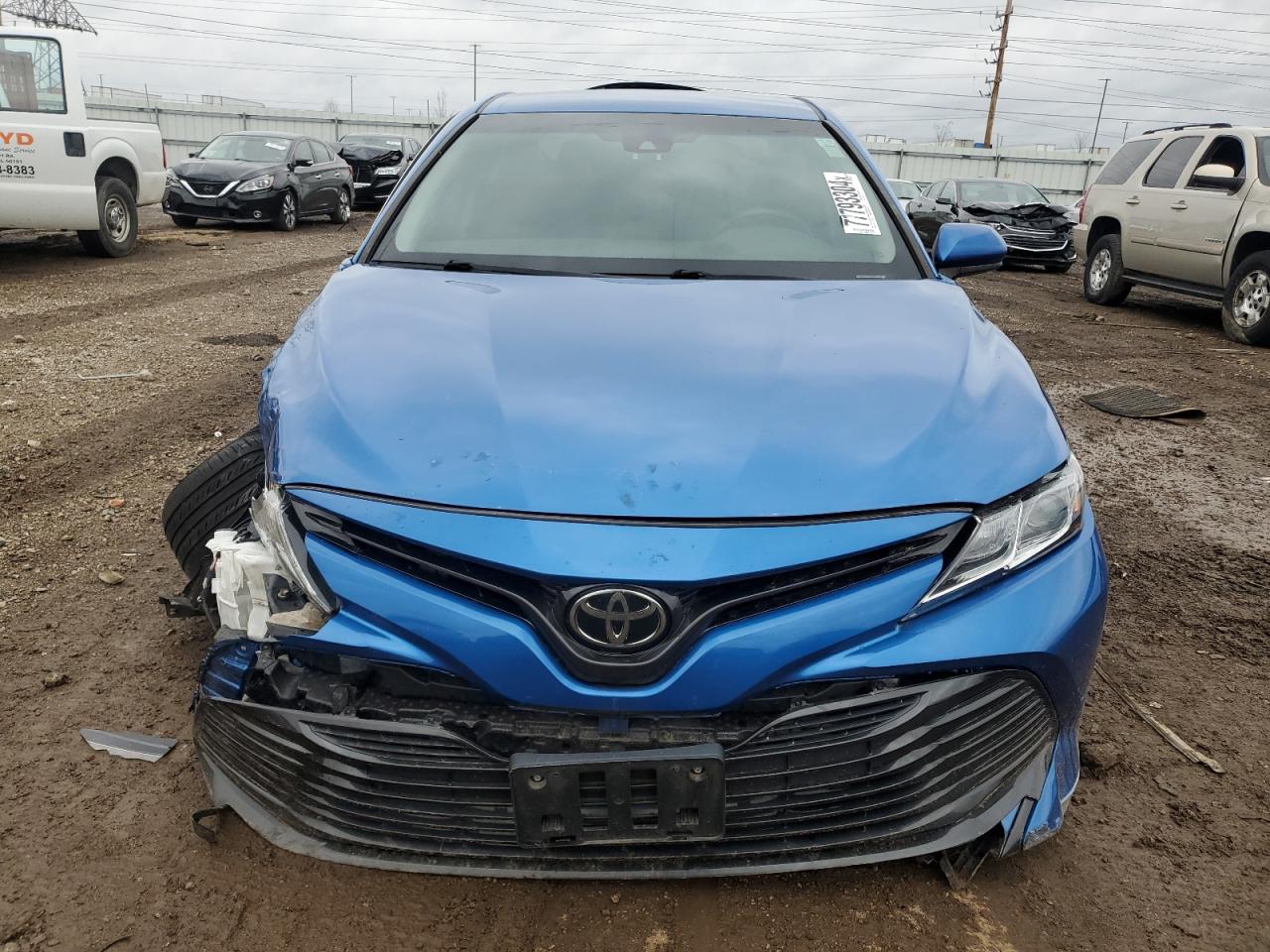 2019 Toyota Camry VIN 4T1B11HK6KU178200 Copart auction photo, front end / side damage thumbnail 5