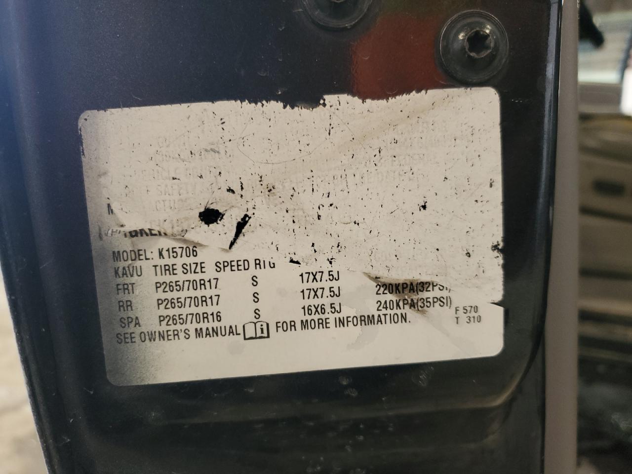 2005 GMC Yukon VIN 1GKEK13T35J138875 Copart auction photo, side damage thumbnail 15