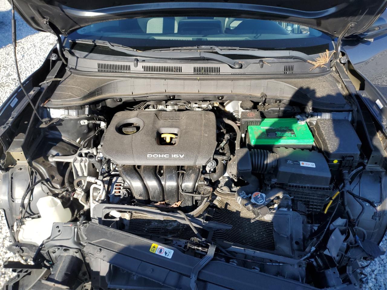 2019 Hyundai Kona VIN KM8K12AA0KU265663 Copart auction photo, front end damage thumbnail 12