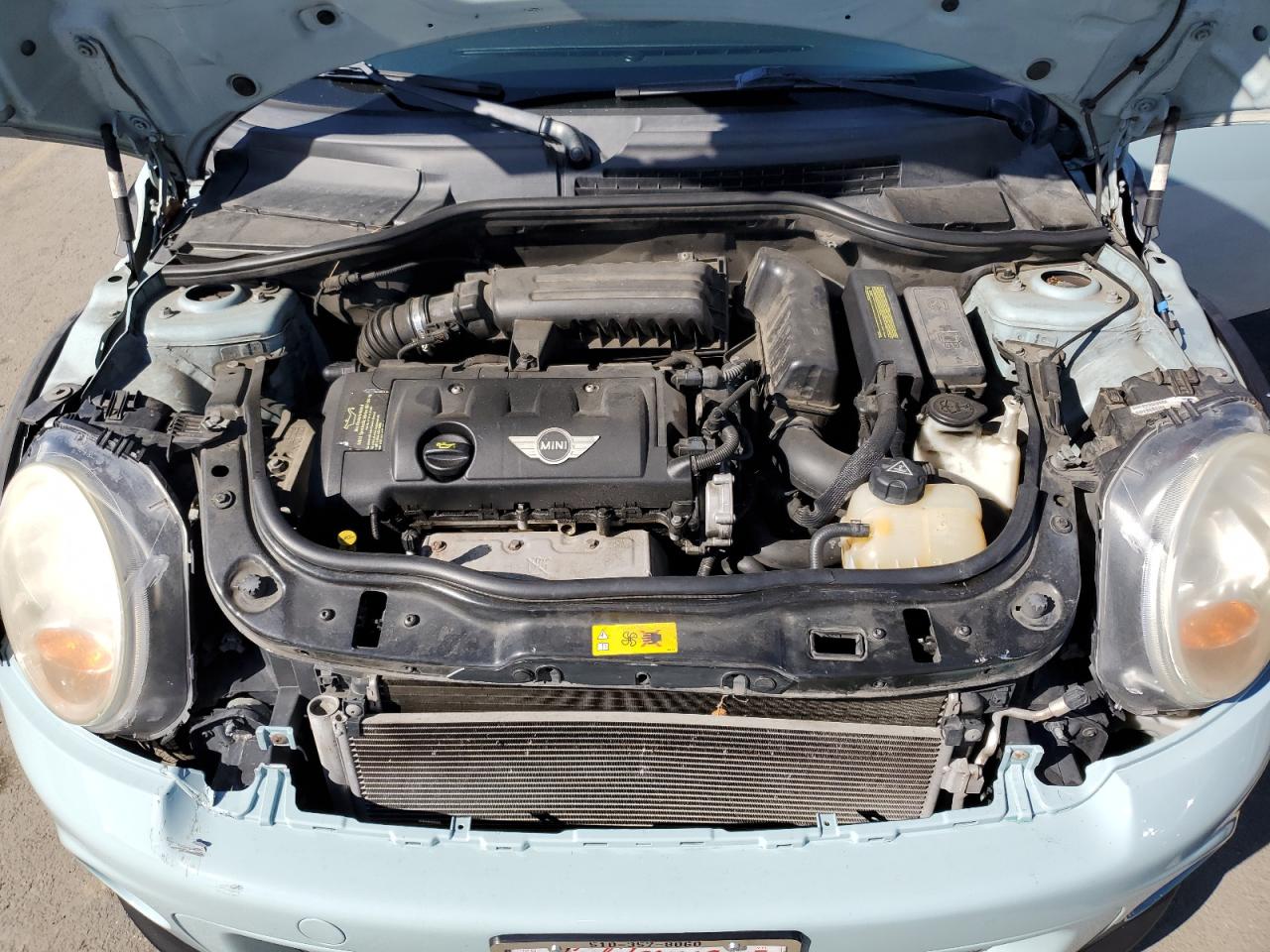 2012 MINI Cooper VIN WMWSU3C50CT261036 Copart auction photo, front end damage thumbnail 11
