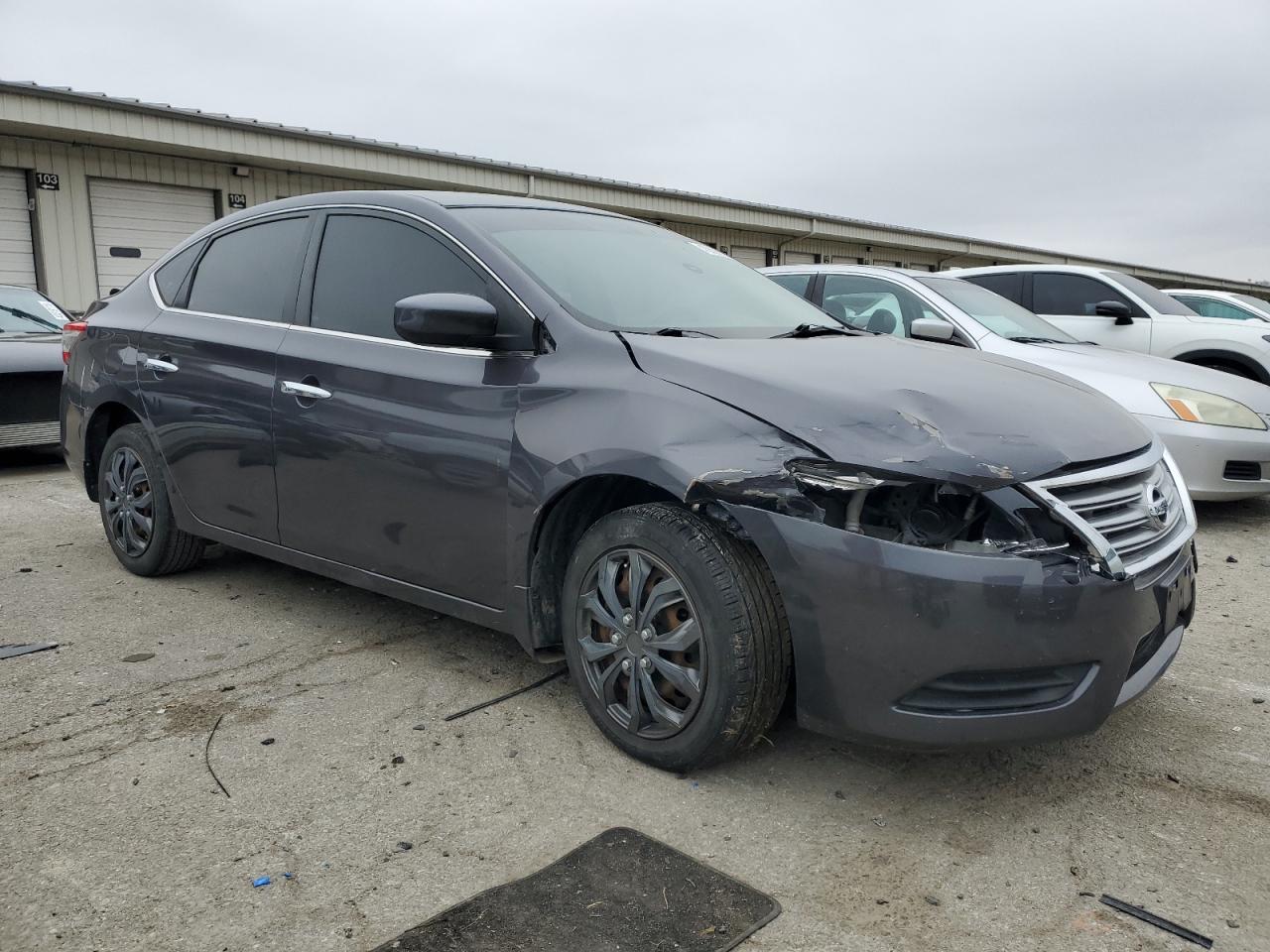 2014 Nissan Sentra VIN 3N1AB7AP2EL675171 Copart auction photo, front end damage thumbnail 4