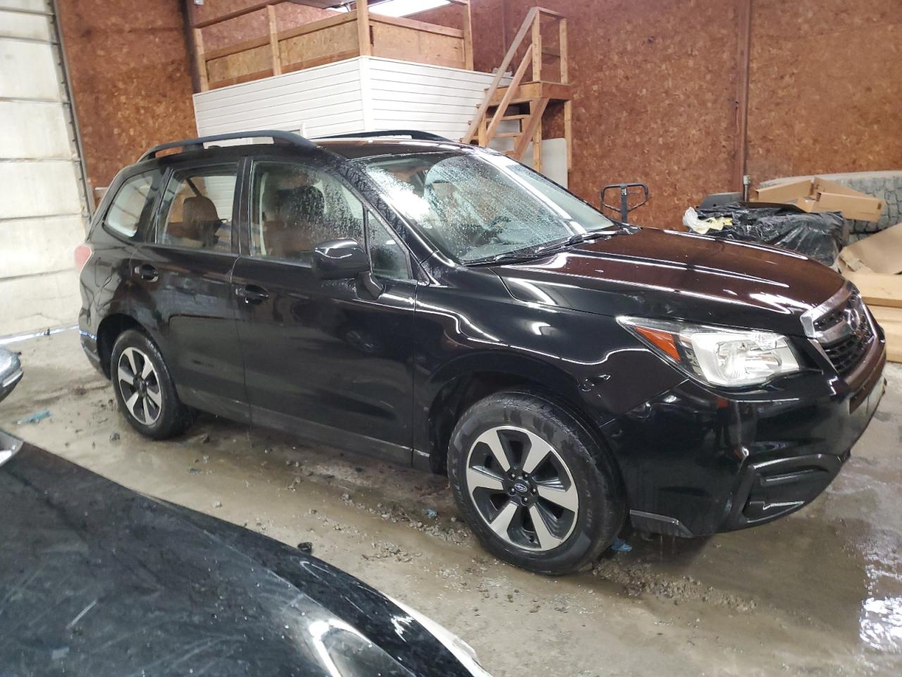 2017 Subaru Forester VIN JF2SJABC3HH416884 Copart auction photo, side / front end damage thumbnail 4