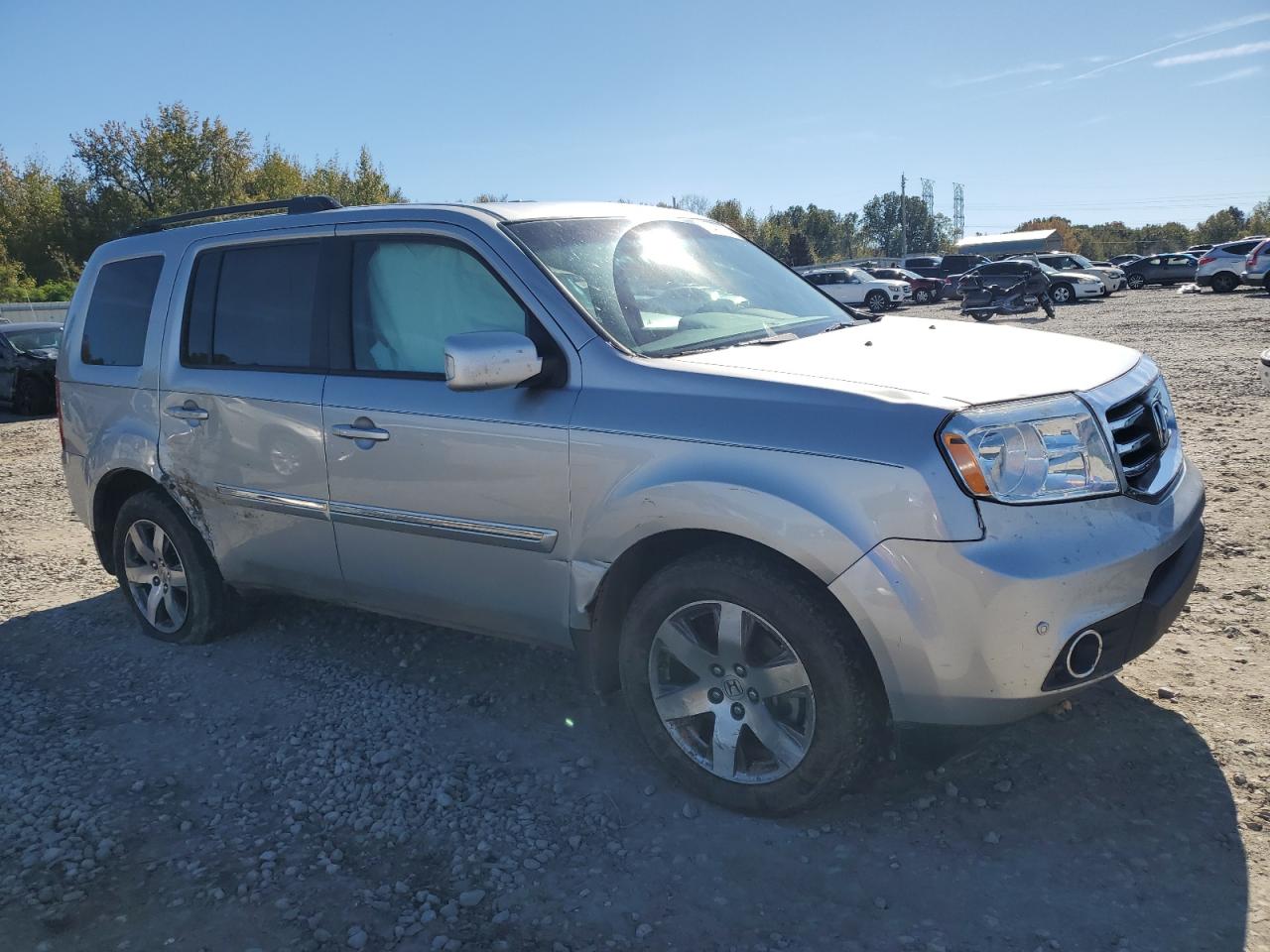 2014 Honda Pilot VIN 5FNYF3H95EB011588 Copart auction photo, side damage thumbnail 4