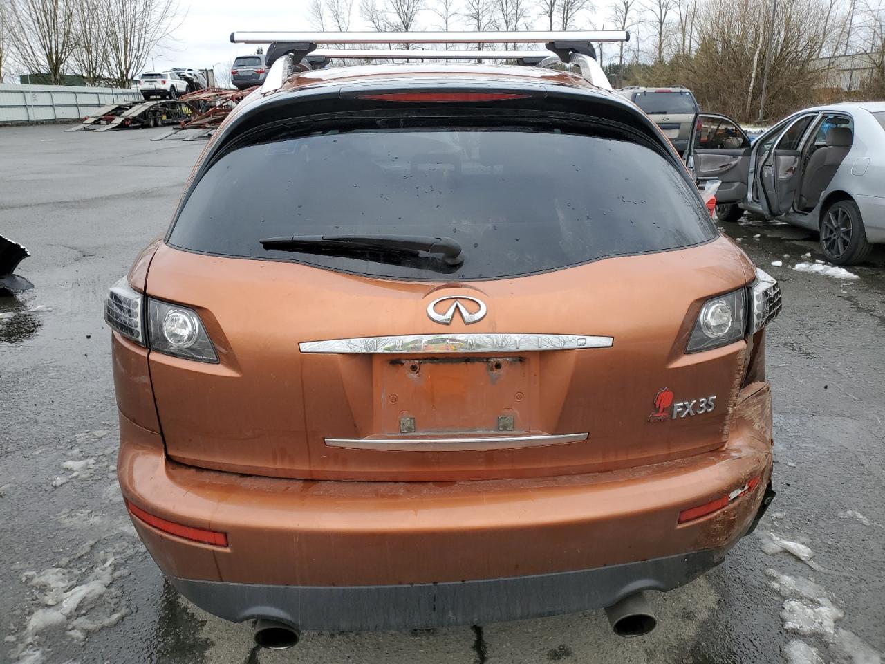 2005 Infiniti FX VIN JNRAS08W65X220393 Copart auction photo, rear end damage thumbnail 6