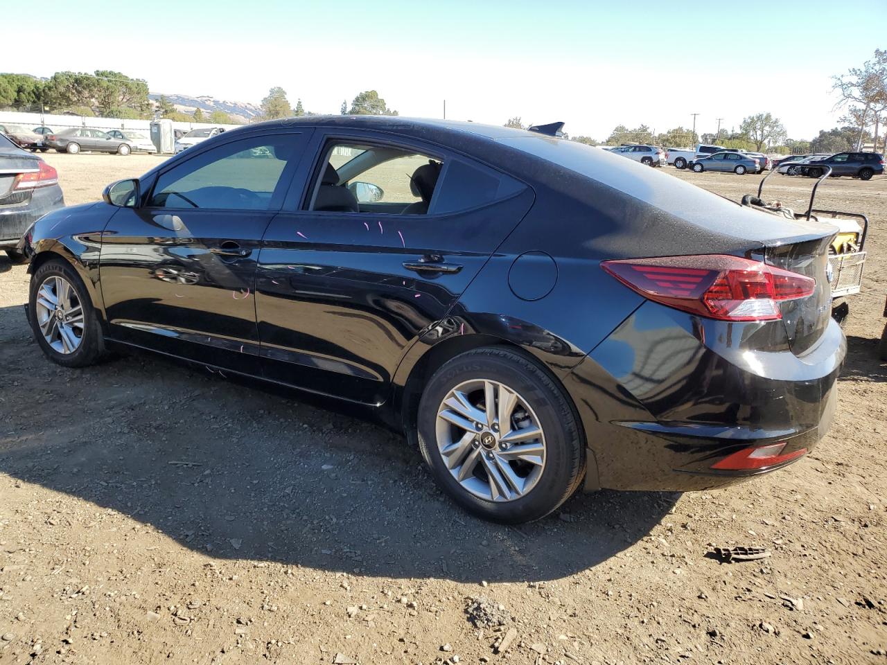 2020 Hyundai Elantra VIN KMHD84LF9LU106103 Copart auction photo, vandalism damage thumbnail 2