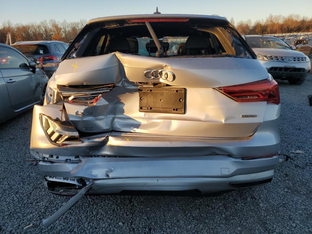 2019 Audi Q3 VIN WA1AECF30K1076852 Copart auction photo, rear end damage thumbnail 6