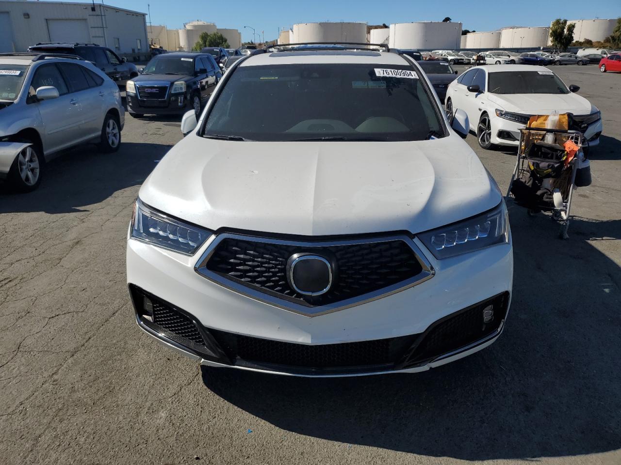2020 Acura MDX VIN 5J8YD4H04LL032148 Copart auction photo, vandalism damage thumbnail 5