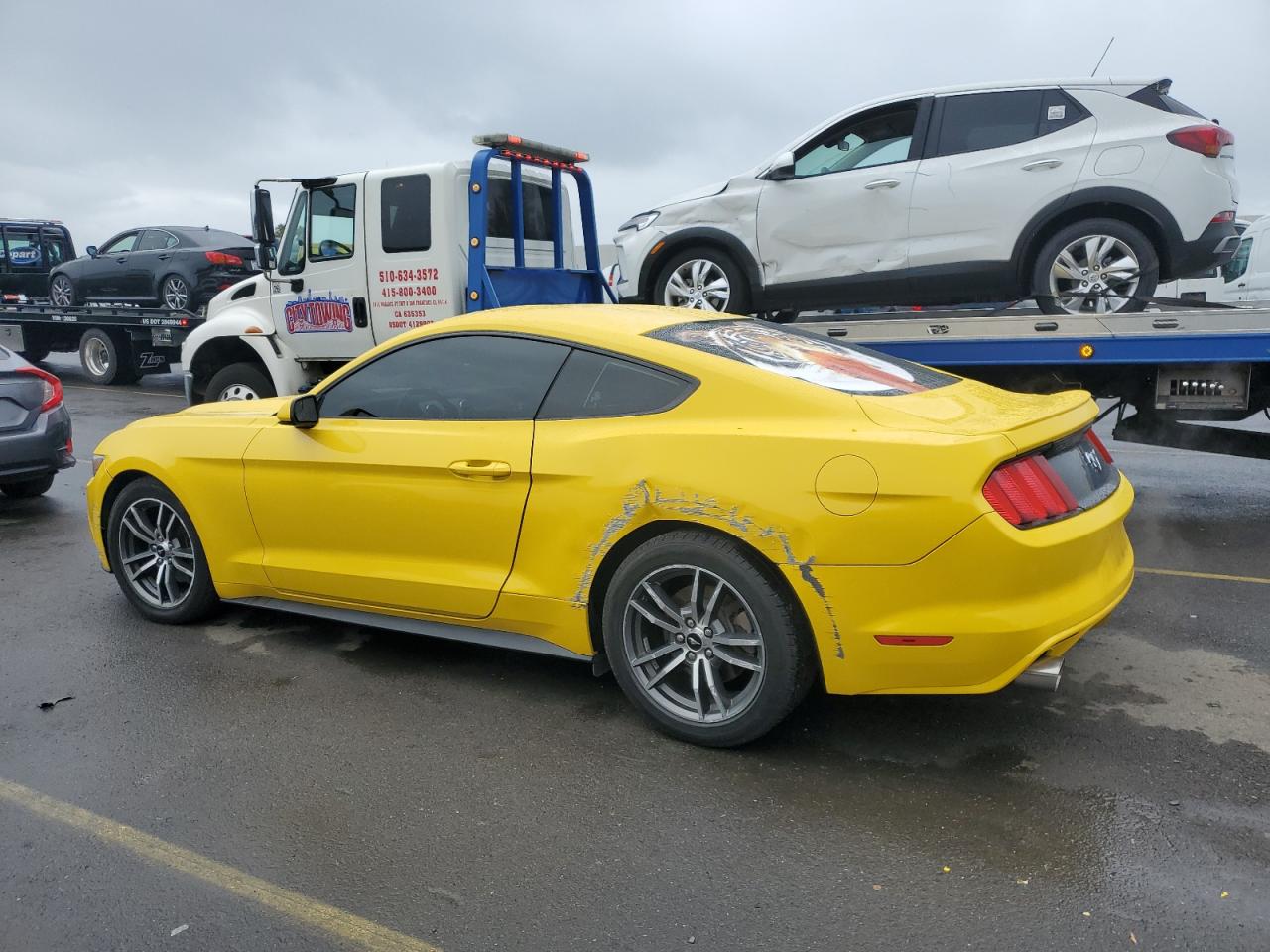 2017 Ford Mustang VIN 1FA6P8TH5H5215013 Copart auction photo, rear end damage thumbnail 2
