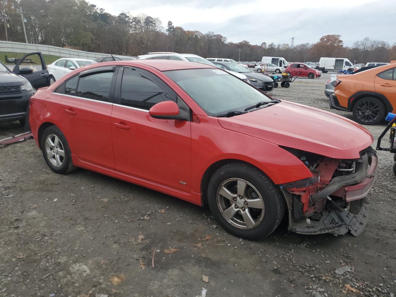 2012 Chevrolet Cruze VIN 1G1PF5SC7C7172841 Copart auction photo, front end / minor dent/scratches damage thumbnail 4
