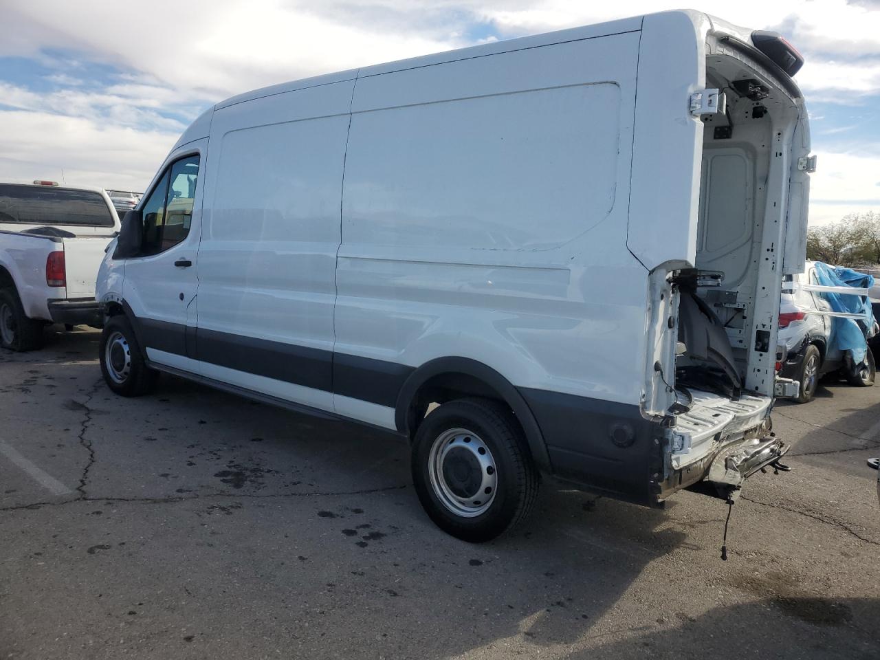2020 Ford Transit VIN 1FTBR1C80LKA83282 Copart auction photo, all over damage thumbnail 2