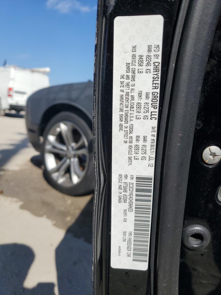 2013 Dodge Challenger VIN 2C3CDYAG4DH500423 Copart auction photo, all over / mechanical damage thumbnail 12