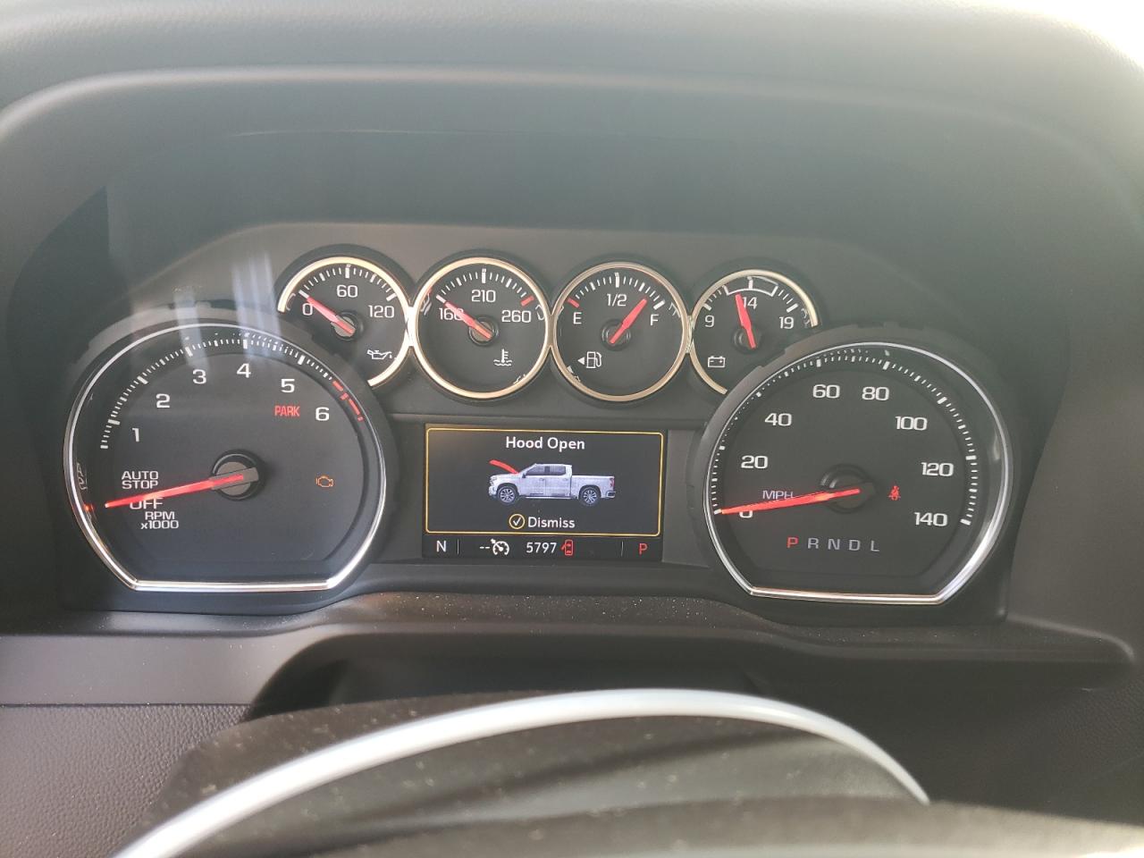 2021 Chevrolet Silverado VIN 1GCPWCED5MZ415021 Copart auction photo, top/roof damage thumbnail 9