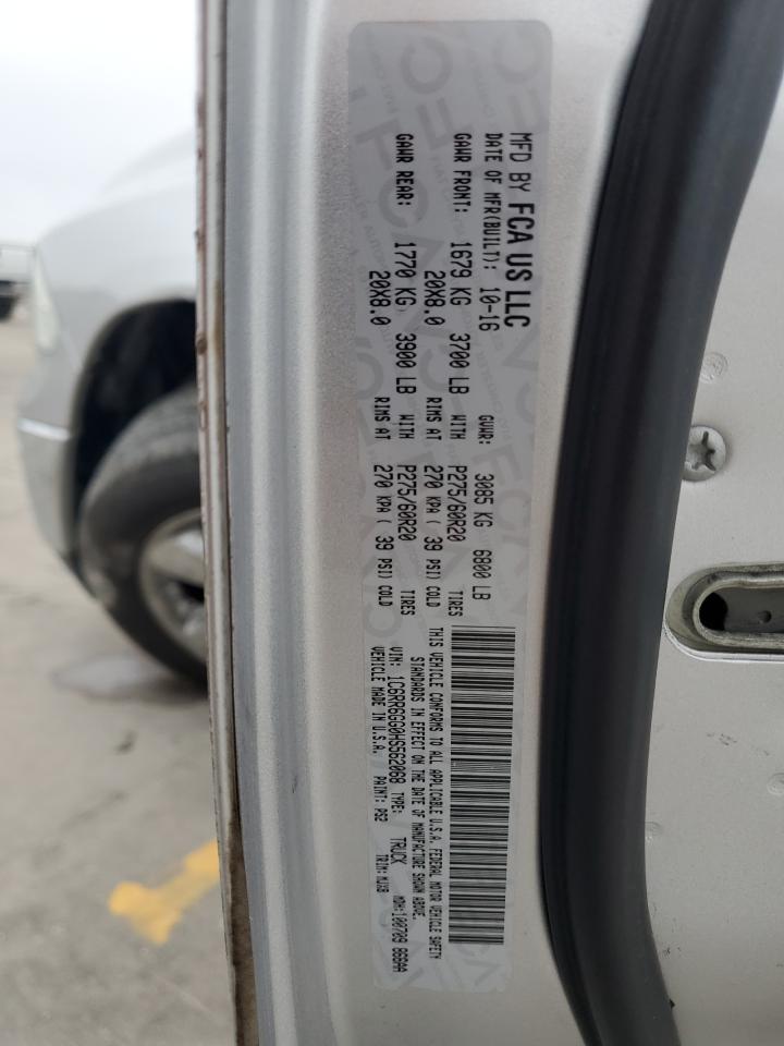 2017 RAM 1500 VIN 1C6RR6GG0HS562068 Copart auction photo, front end damage thumbnail 12
