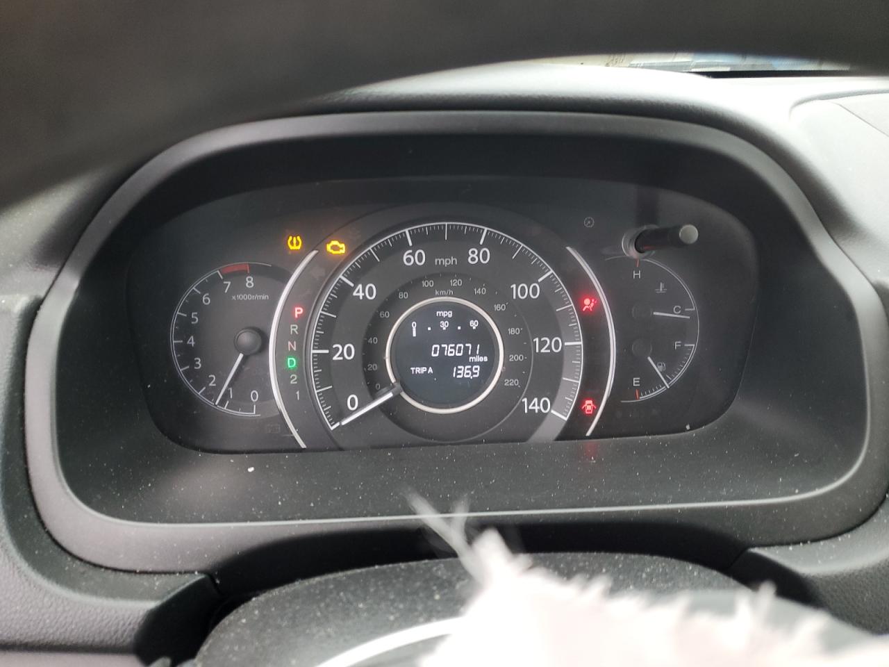 2013 Honda CR-V VIN 2HKRM4H33DH675660 Copart auction photo, front end damage thumbnail 9