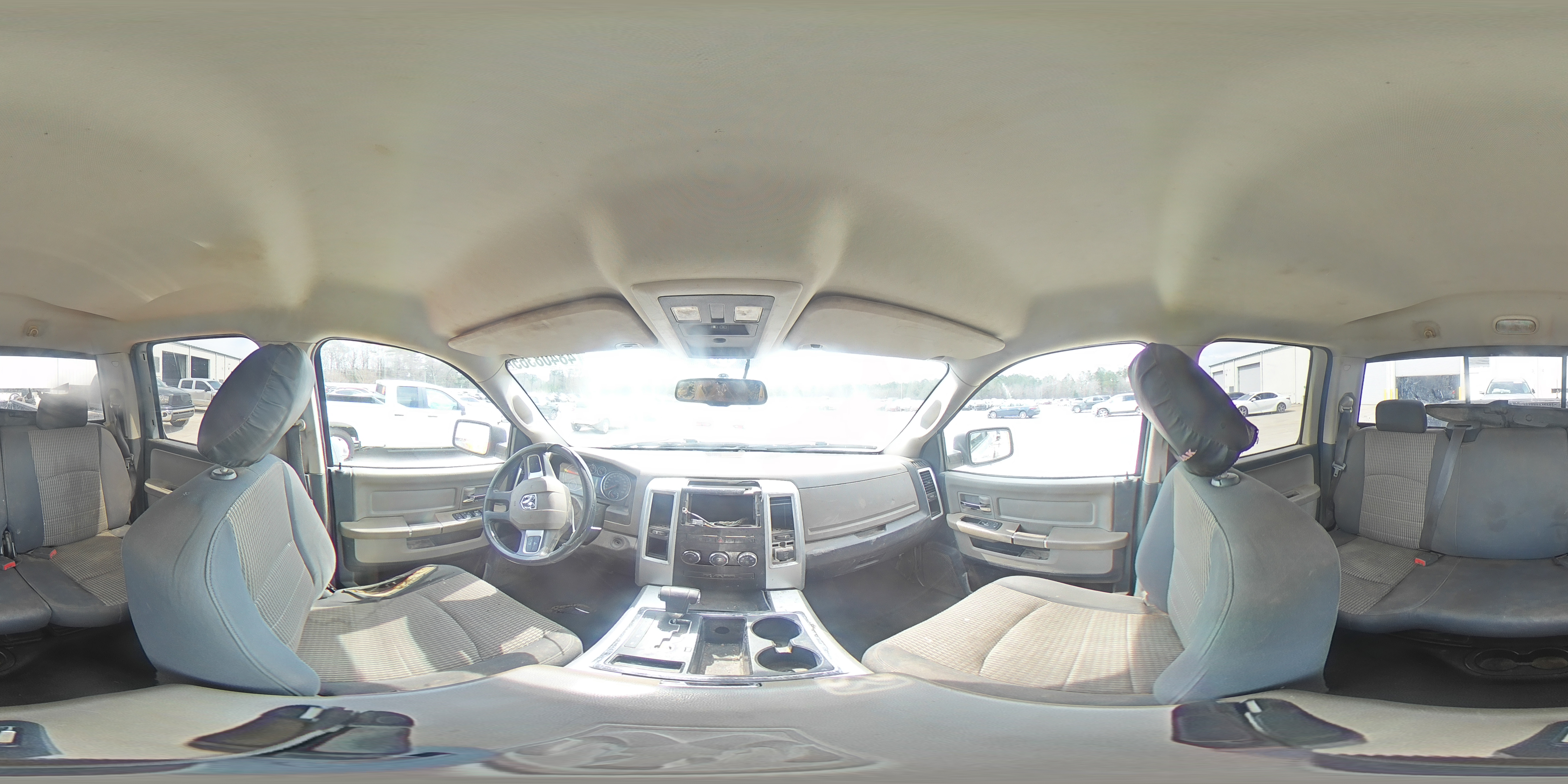 2010 Dodge RAM VIN 1D7RB1GT4AS139115 Copart auction photo, rear end / front end damage thumbnail 12
