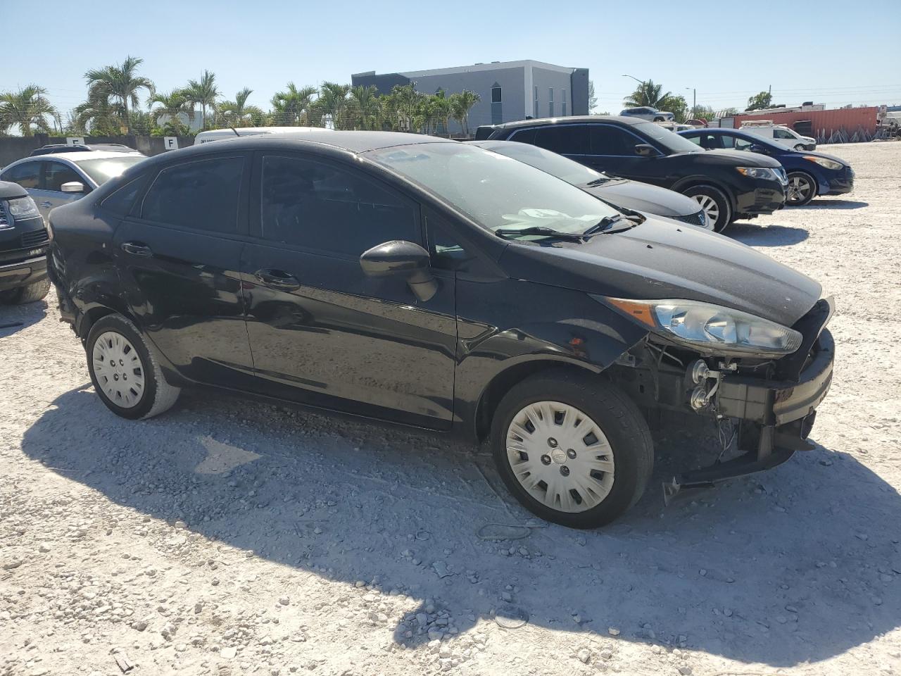 2016 Ford Fiesta VIN 3FADP4AJ9GM148642 Copart auction photo, all over damage thumbnail 4
