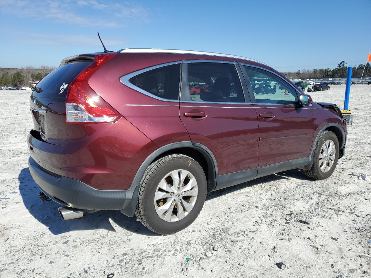 2013 Honda CR-V VIN 5J6RM3H70DL004515 Copart auction photo, front end / rear end damage thumbnail 3