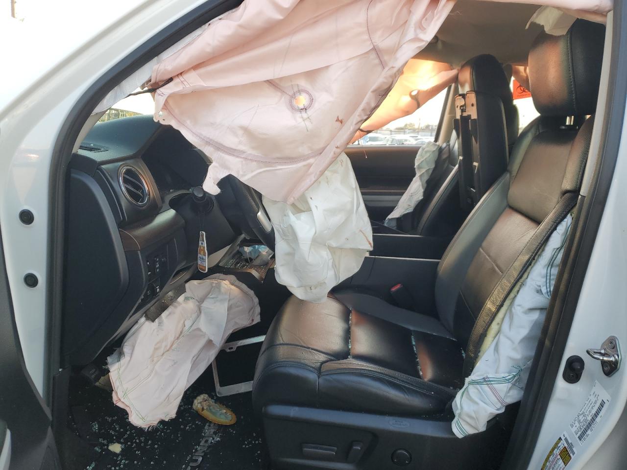 2019 Toyota Tundra VIN 5TFFY5F19KX251576 Copart auction photo, front end / side damage thumbnail 7